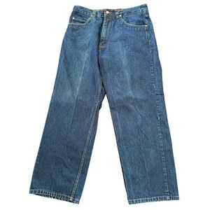 Independent Truck Co Jeans 36x32 Dark Wash Straight Leg Skate Denim Stash Pocket